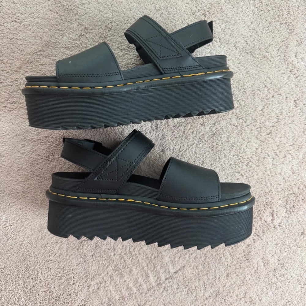 Dr. Martens Black Platform Sandals